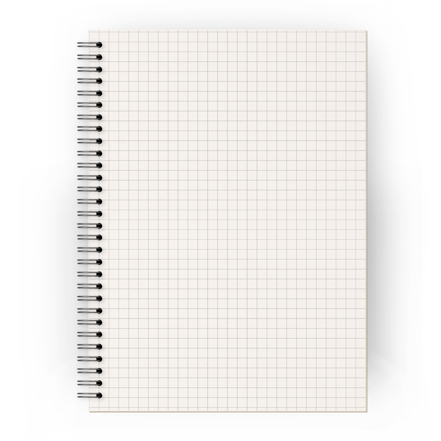 Square Grid Notebook, A5 Square Graph 5MM, Kraft Cover, (A5) (Single Book)